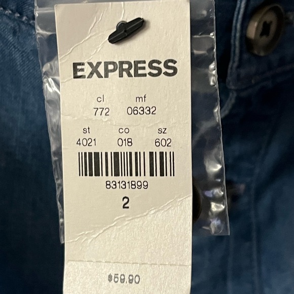 NWT Express Jeans Denim Maxi Skirt. Blue. Size 2 - Picture 5 of 11